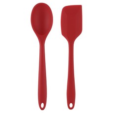 발룬피니 노블 실리콘 조리도구 멀티스푼 스파츌라, 브릭레드, 1개, 멀티스푼 + 스파츌라