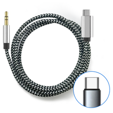 maono 閃克 USB Type-C轉3.5mm AUX音源轉換線, 1個, 黑色, 1m