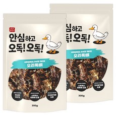 야아부르니 안심하고 오독!오독! 강아지 수제간식, 300g, 2개, 오리목뼈