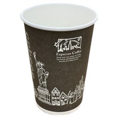 The Cup 紐約黑印刷紙杯 390ml, 1000入, 1盒