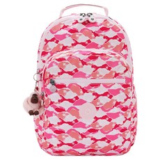 kipling 機能手提後背包 SEOUL KPKI48511BV10OS, 粉色棕櫚印花