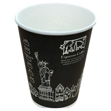 The Cup 紐約黑印刷紙杯 240ml, 1000入, 1個