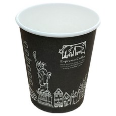 The Cup 紐約黑印刷紙杯 300ml, 1個, 1000入