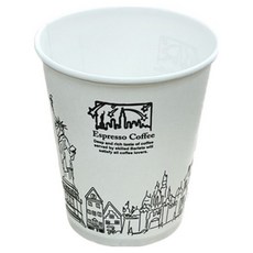 The Cup 紐約白印刷紙杯 210ml, 1盒, 1000入