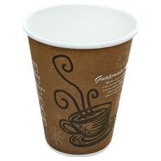 The Cup 咖啡棕色印刷紙杯 240ml, 1000入, 1套