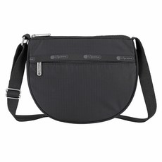 LESPORTSAC 力士保 再生小型圓形斜揹包 3000.R086, 黑色