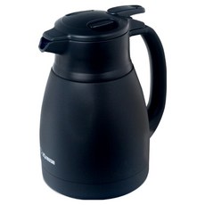 ZOJIRUSHI 象印 桌上型不鏽鋼保溫瓶 1L 保冷 可調式出水壓桿 SH-HC10 黑色 1個