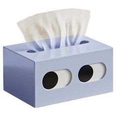 The Flow 偷看大眼感性居家裝飾面紙盒, 薰衣草藍, 1個