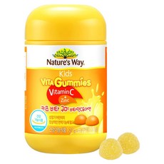 네이처스웨이 키즈 비타 구미 비타민C & 아연 레몬맛 60p, 126g, 1개
