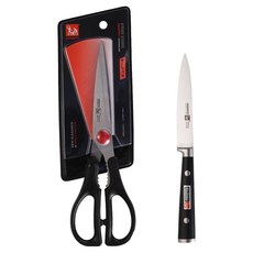 EDGEMOTO Zeta 水果刀 110mm + X-Long 剪刀 255mm 套組, 1套, 水果刀 + 剪刀