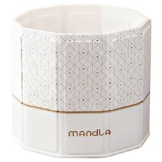 Reddot 紅點生活 免安裝便攜收納加厚摺疊泡澡桶, 菱紋白咖, 1個