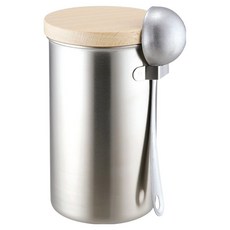 日本高桑金屬 咖啡保存罐, 銀色, 1個