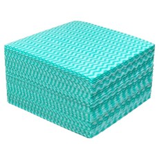 리빙필로 얇고 간편한 1장씩 빨아쓰는 행주 그린, 1개, 50개입