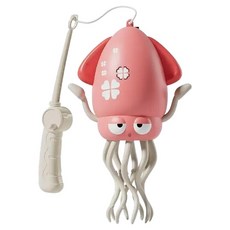 LED 불빛을 밝히며 신나게 춤을추는 댄싱 오징어, 1개, 랜덤발송, 20cm