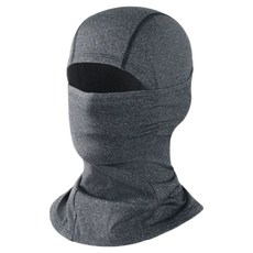 MPINI 刷毛防寒巴拉克拉瓦連帽頸圍, 深灰色, 1個