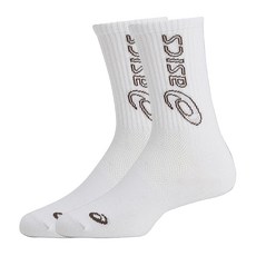 ASICS 亞瑟士 中筒襪 3033C036-100, 白色, 1套