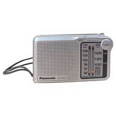 Panasonic 台灣公司貨 口袋型二波段收音機, 銀色, RF-P150D