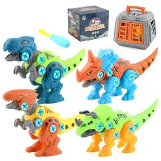 디어민 공룡조립 장난감 조립블럭 세트, 혼합컬러, 1세트