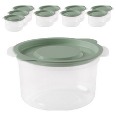 Xeonic 冷凍湯品保鮮盒, 10個, 綠色
