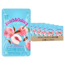 NOKCHAWON 綠茶園 水蜜桃烏龍風味飲料, 10個, 170ml