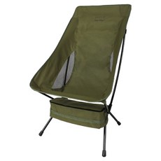 CAMP VILLAGE 便攜式輕量折疊寬版露營椅, 1個, 卡其色