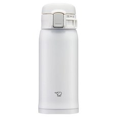 ZOJIRUSHI 象印 超輕量彈蓋式不銹鋼真空保溫保冷杯 SMSR36E-WA, 簡潔白, 360ml, 1個