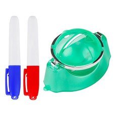 PGM Golf 高爾夫球劃線器/畫球器 + 紅色劃線筆 + 藍色劃線筆 PG165, 綠色, 1個
