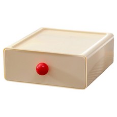 맙소샵 알록달록 포인트 데스크탑 화장대 다용도 보관 서랍 19 x 20 x 8 cm BRP2182, 화이트, 1단