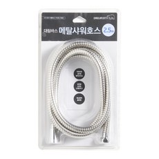 DAELIM BATH 金屬蓮蓬頭軟管, 銀色