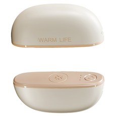 OMG 二合一分體式磁吸電暖手寶, 米白色, K26
