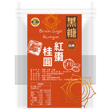 SUNFOOD 太禓食品 脈輪黑糖茶磚 黑糖紅棗桂圓, 35g, 10包, 1袋
