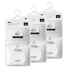 好物良品 日本雨季反潮衣物櫥櫃衣物掛式香氛除濕包 3入組, 500ml, 1組