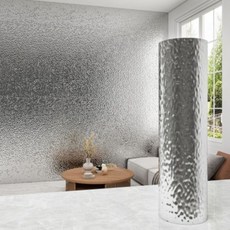 은희마법 럭셔리 인테리어 셀프 자체접착 메탈릭 벽지, 워터 실버