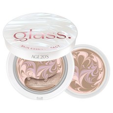 AGE20'S 假日限定版 玻璃肌精華光澤粉餅 正裝+補充蕊套組, 23號自然裸色, 1個
