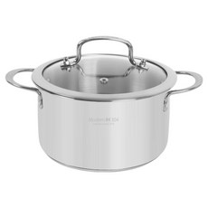 QUEEN SENSE 電磁爐現代304雙耳鍋, 單一顏色, 1個, 18cm