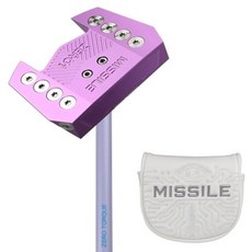 MISSILE GOLF ZERO ONE ZERO TALK 紫色推桿 86cm, 2度