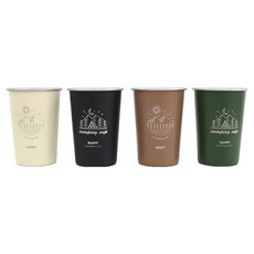 밴프 캠핑 컬러컵 4종 세트 CE564, 혼합색상, 1세트