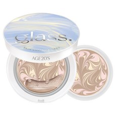 에이지투웨니스 홀리데이 에디션 글래스 스킨 에센스 팩트 퍼펙트 본품 12.5g + 리필 12.5g 세트, 21호뉴트럴아이보리, 1개