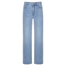 GUESS 女款低腰刷色寬版彈力牛仔褲 YP1D0045LBL28