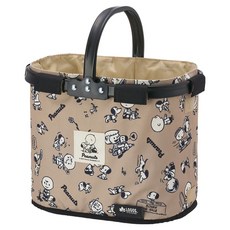 로고스 스누피 멀티 폴딩 미니 바스켓, 브라운, 1개