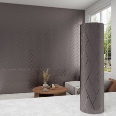 은희마법 럭셔리 인테리어 셀프 자체접착 메탈릭 벽지, 애쉬 그리드