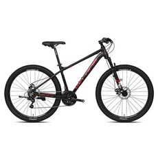 벨로시아 트렌타2.1D 27.5 MTB 알루미늄 디스크 브레이크 14.8kg 신장 165~183cm 방문설치, 매트 블랙 + 레드, 178cm, 1개