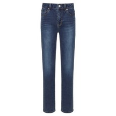 GUESS 女款生物石洗直筒修身牛仔褲 RP1D1110DBL25