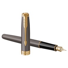 PARKER 派克 Sonnet N Lacquer GT 不鏽鋼筆尖鋼筆, F, 灰色