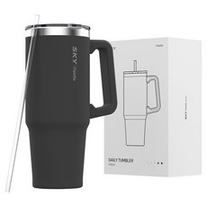 SKY 팔레트 데일리 텀블러, 저스트 블랙, 900ml, 1개