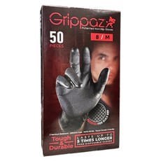 Grippaz 丁腈手套 50入, 黑色, 中(M), 1個