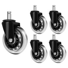 EMPIRE 無噪音全聚氨酯透明腳輪 AH3R11 5入, 1個