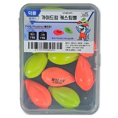 히트페이스 가이드링 캐스팅볼 플로팅 2종 x 5p 세트, 레드, 그린, 1세트