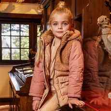 koko noko 兒童絎縫連帽羽絨外套