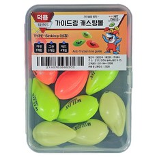 히트페이스 가이드링 캐스팅볼 싱킹 레드 4p + 그린 3p + 야광 3p 세트, 레드, 그린, 야광, 1세트